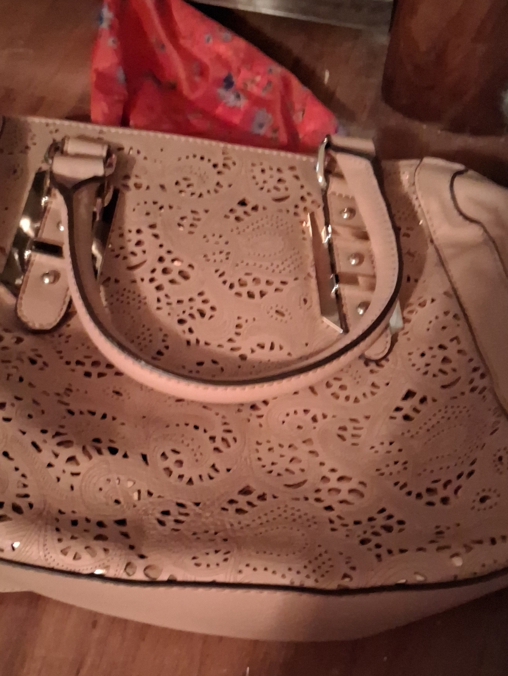 Apt. 9 Blush Laser-Cut Tote
